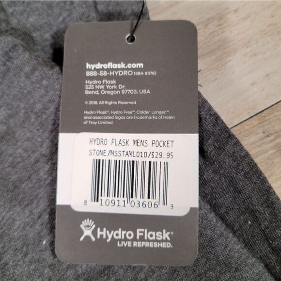 Hydro Flask Men's Short Sleeve Pocket T-shirt Sz L - Picture 4 of 5